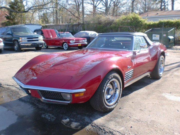 Here's a 1971 Red Corvette Convertible What a car
