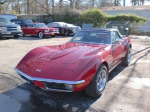 71 Corvette Convertible Red 